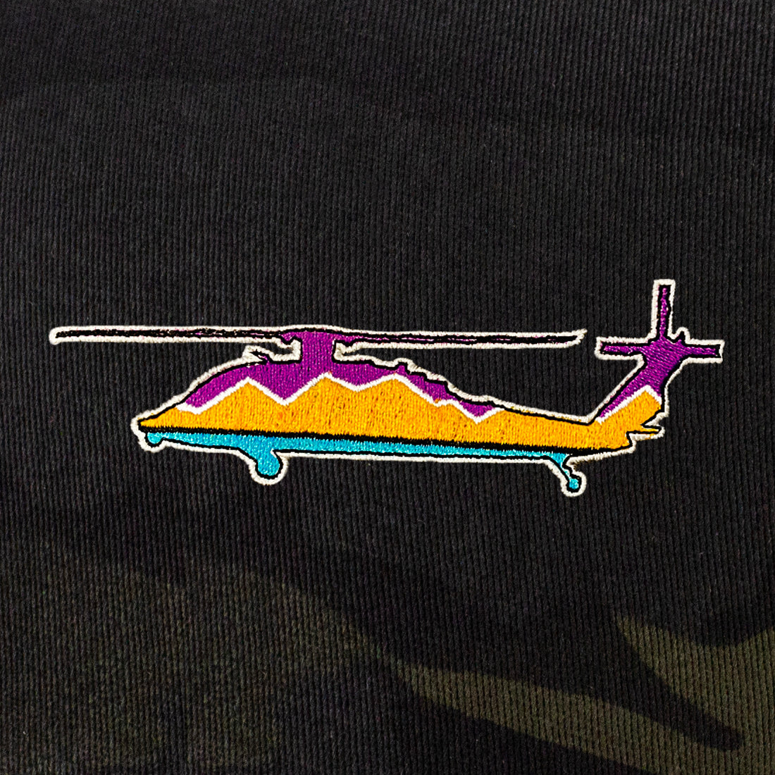 Blackhawk Sunset Embroidered Snapback Trucker Hat