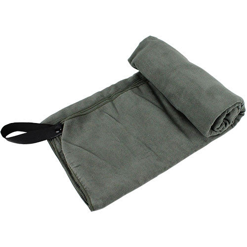 Foliage Green Microfiber Towel Sleeping Bags and Blankets