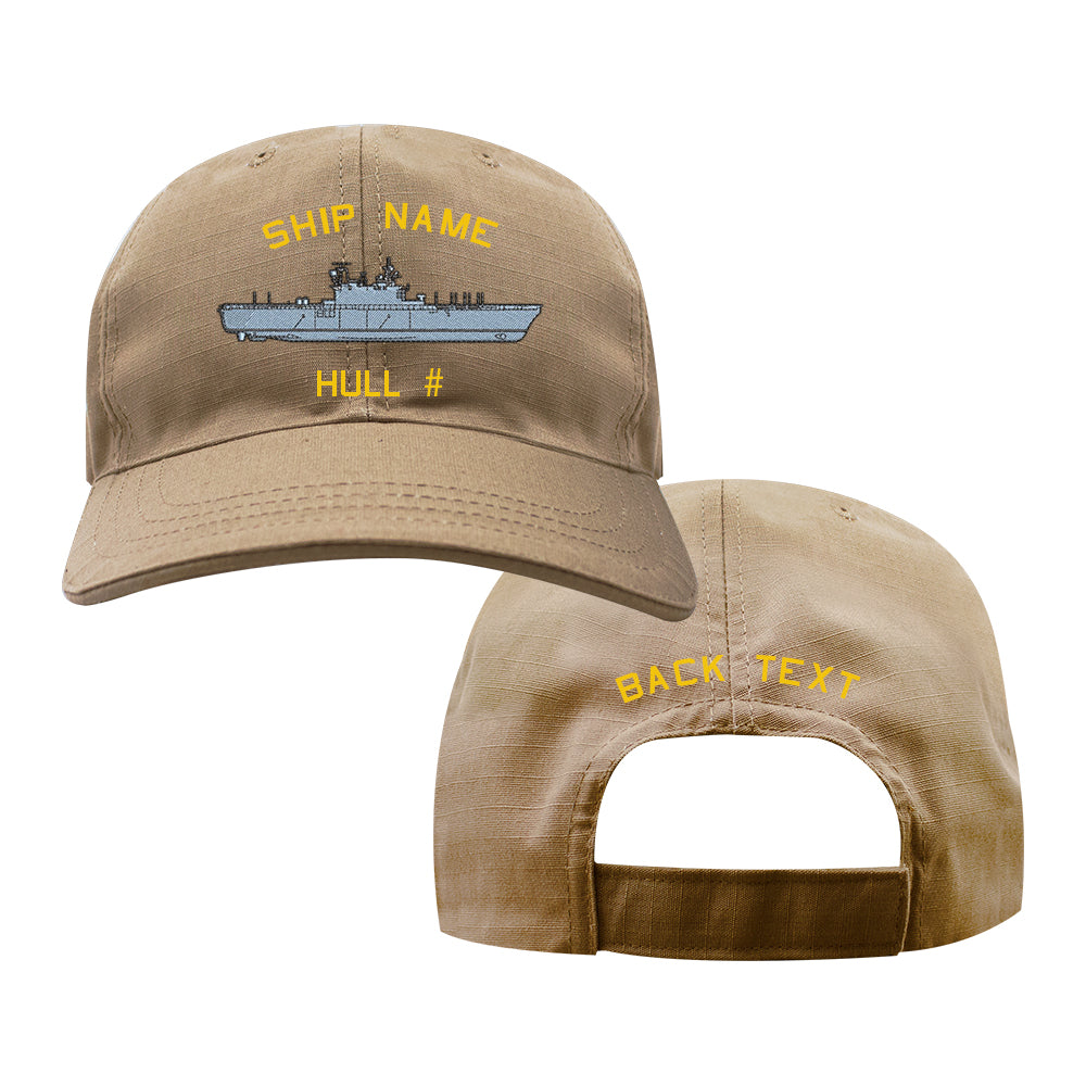U.S. Navy Custom Ship Cap - Coyote - Tarawa-Class Amphibious Assault Ship Hats and Caps