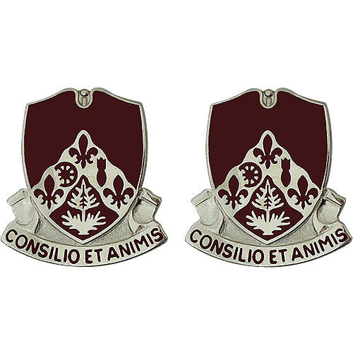 328th Support Battalion Unit Crest (Consilio Et Animis) Army Unit Crests
