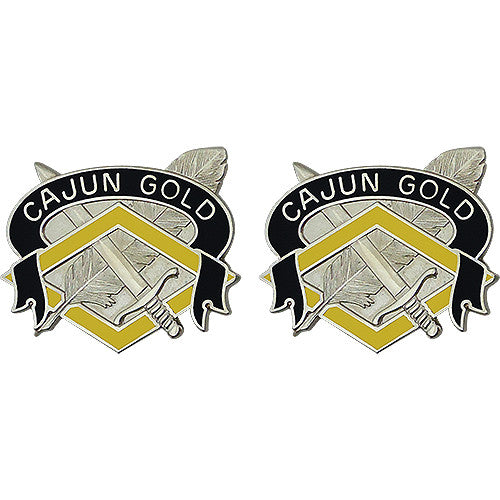 336th Finance Center Unit Crest (Cajun Gold) Army Unit Crests