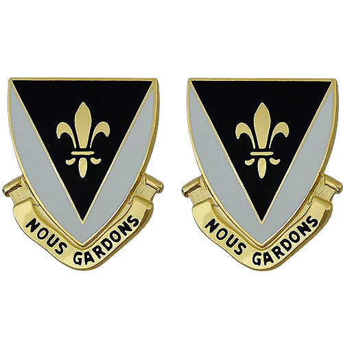 329th Regiment Brigade Combat Team USAR Unit Crest (Nous Gardons) Army Unit Crests