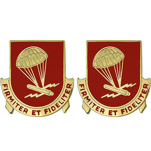 377th Field Artillery Unit Crest (Firmiter Et Fideliter) Army Unit Crests