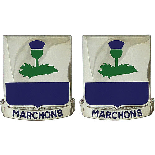 338th Regiment Advanced Individual Training Unit Crest (Marchons) Army Unit Crests