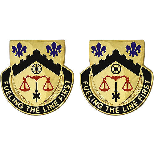 371st Support Battalion Unit Crest (Fueling The Line First) Army Unit Crests