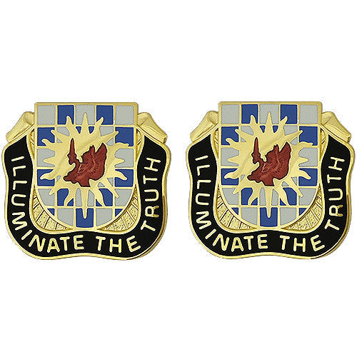 377th Military Intelligence Battalion Unit Crest (Illuminate The Truth) Army Unit Crests