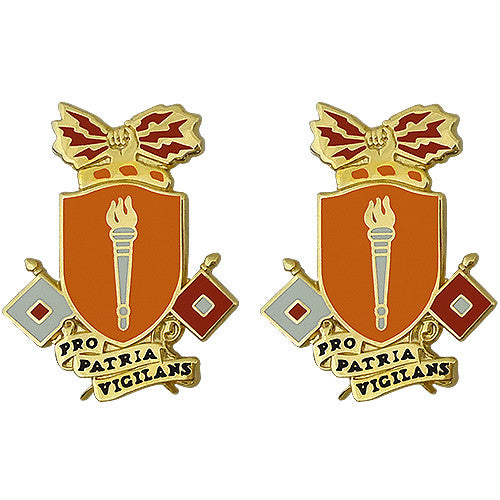 Signal School Unit Crest (Pro Patria Vigilans) Army Unit Crests