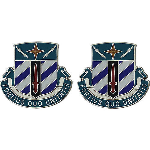 Special Troops Battalion, 3rd Infantry Division Unit Crest (Fortius Quo Unitatis) - Sold in Pairs