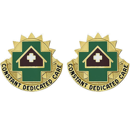 MEDDAC Fort Leavenworth Unit Crest (Constant Dedicated Care) Army Unit Crests