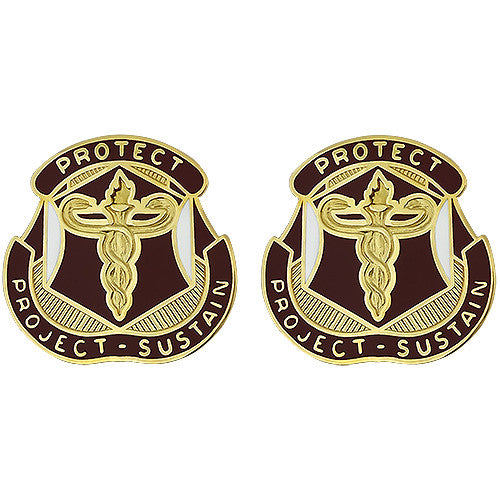 Medical Research and Material Command Unit Crest (Protect Project Sustain) Army Unit Crests