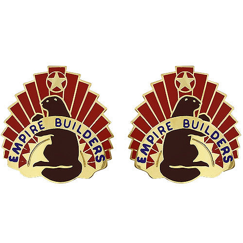 Oregon National Guard Unit Crest Left and Right Facing (Empire Builders) Army Unit Crests