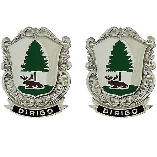Maine National Guard Unit Crest (Dirigo) Army Unit Crests