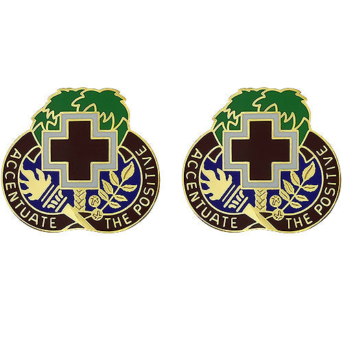MEDDAC Fort Jackson Unit Crest (Accentuate The Positive) Army Unit Crests