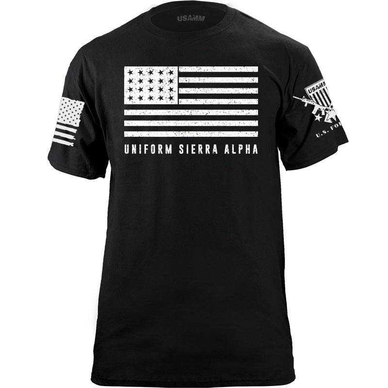 Uniform Sierra Alpha Bottom Tactical T-shirt Shirts YFS.3.038.1.BLK.1