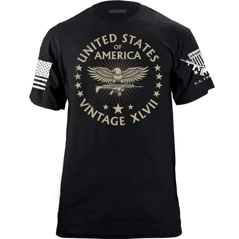 United States of America Vintage XLVII T-Shirt Shirts YFS.3.080.1.BKT.1