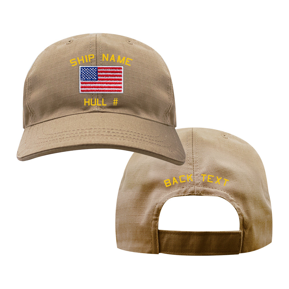 U.S. Navy Custom Ship Cap - Coyote - US Flag Hats and Caps
