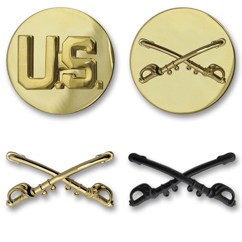 Army Cavalry Branch Insignia - Officer and Enlisted Badges