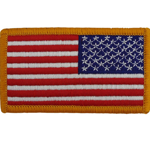 Full Color U.S. Flag Patch - Reverse Patches and Service Stripes