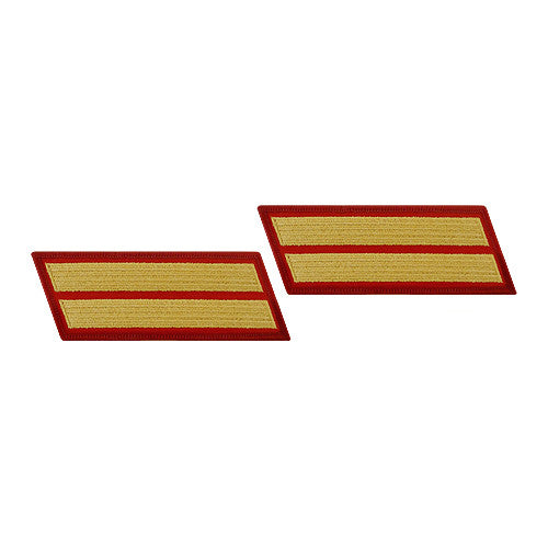 Gold-on-Red Service Stripes - Female Size Patches and Service Stripes 69909