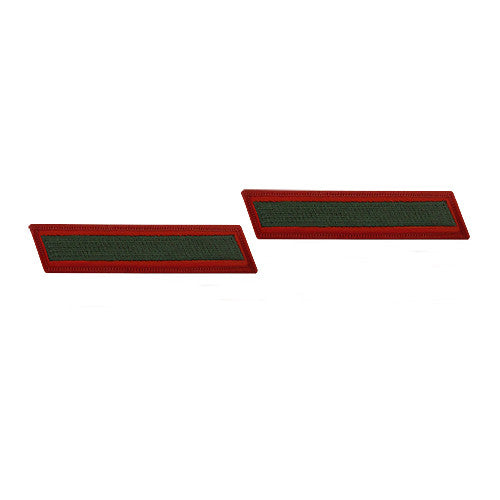 Green-on-Red Service Stripes - Female Size Patches and Service Stripes 69924