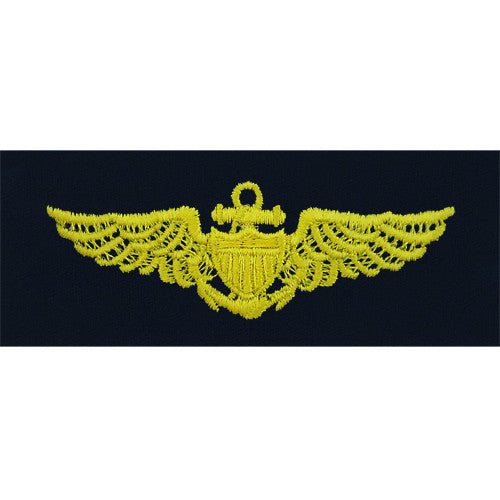 Navy Naval Aviator Embroidered Coverall Breast Insignia Patches and Service Stripes