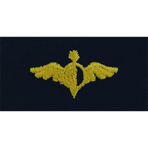 Navy Aerographer Embroidered Coverall Collar Device