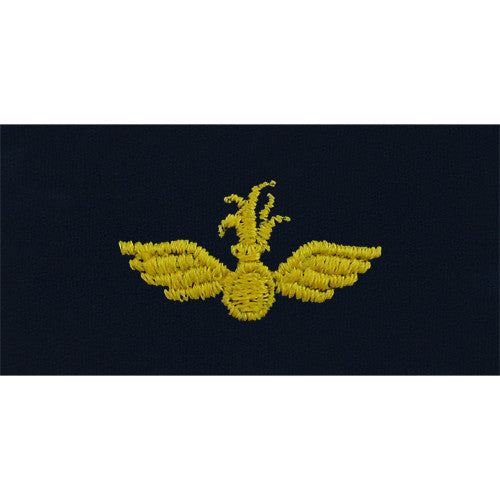 Navy Aviation Ordnance Technician Embroidered Coverall Collar Device Coat, Collar & Cap Insignia