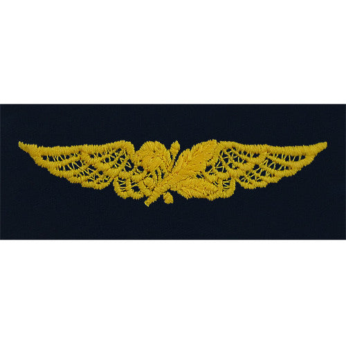 Navy Aviation Supply Corps Embroidered Coverall Breast Insignia Patches and Service Stripes