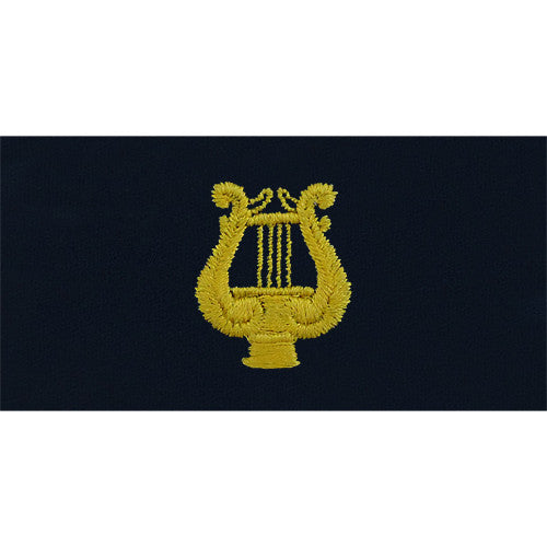 Navy Bandmaster Embroidered Coverall Collar Device Coat, Collar & Cap Insignia