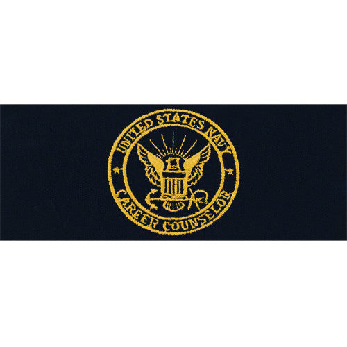 Navy Career Counselor Embroidered Coverall Breast Insignia Patches and Service Stripes