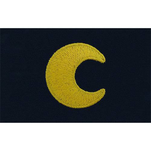 Navy Muslim Chaplain Embroidered Coverall Collar Device Coat, Collar & Cap Insignia