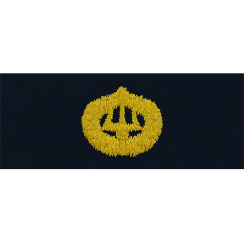 Navy Command Ashore Embroidered Coverall Breast Insignia Patches and Service Stripes