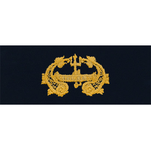 Navy Deep Submergence Embroidered Coverall Breast Insignia Patches and Service Stripes 69981