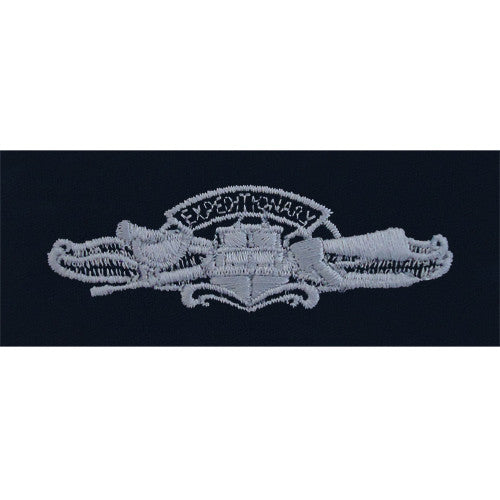 Navy Expeditionary Warfare Specialist Embroidered Coverall Breast Insignia - Enlisted Patches and Service Stripes