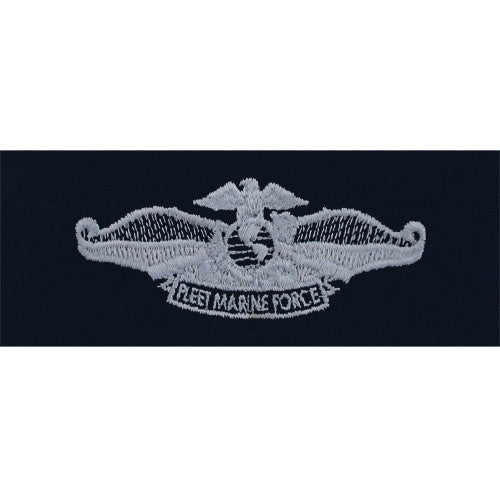 Navy Fleet Marine Force Embroidered Coverall Breast Insignia - Enlisted Patches and Service Stripes