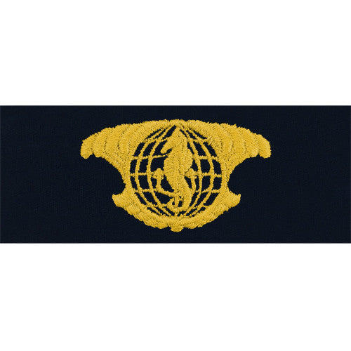Navy Integrated Undersea Surveillance Embroidered Coverall Breast Insignia Patches and Service Stripes 69994