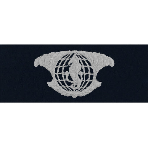 Navy Integrated Undersea Surveillance Embroidered Coverall Breast Insignia Patches and Service Stripes 69993