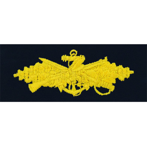 Navy Seabee Combat Warfare Embroidered Coverall Breast Insignias Patches and Service Stripes 70003