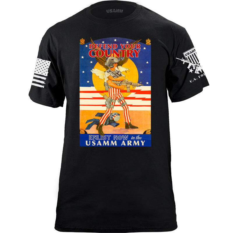 USAMM ARMY UNCLE SAM T-Shirt Shirts