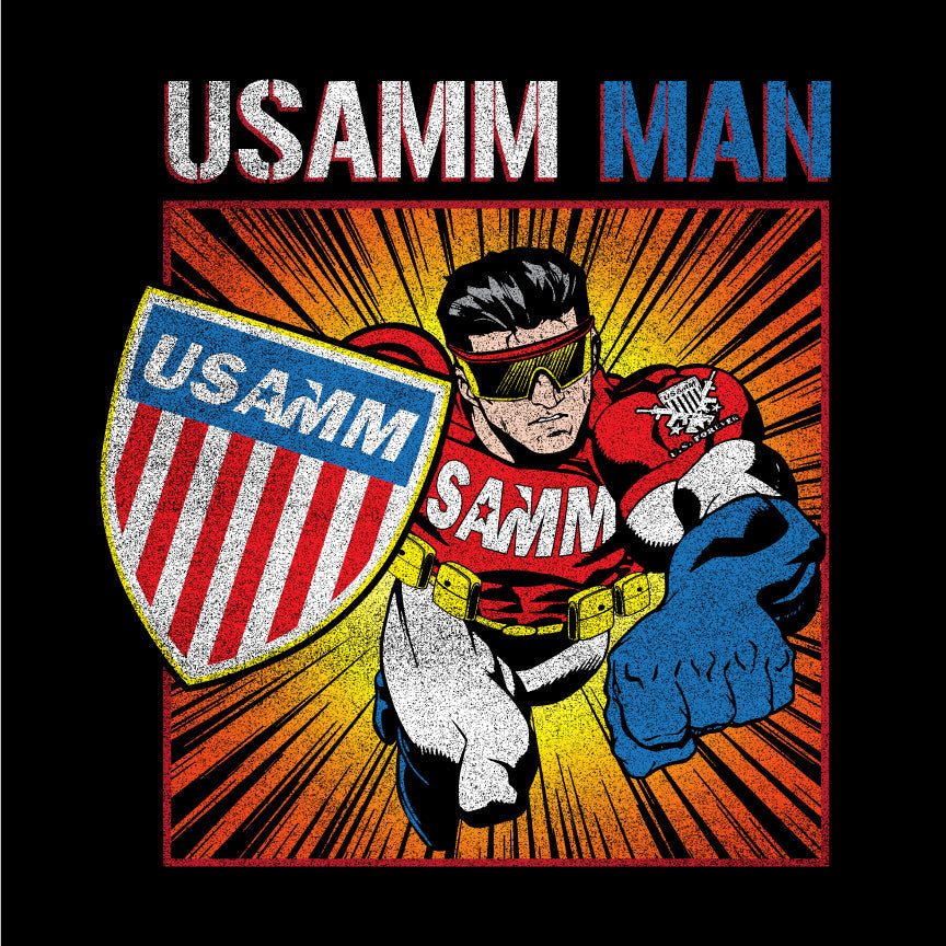 USAMM MAN Boom Background T-shirt Shirts