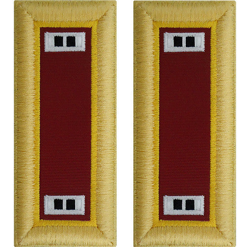 Army Male Shoulder Boards - Transportation Rank 11214DBR