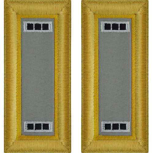 Army Male Shoulder Boards - Finance Rank 11096DBR