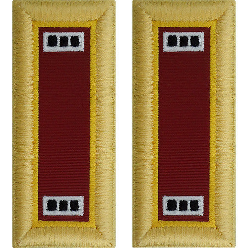 Army Male Shoulder Boards - Transportation Rank 11215DBR