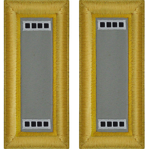 Army Male Shoulder Boards - Finance Rank 11097DBR