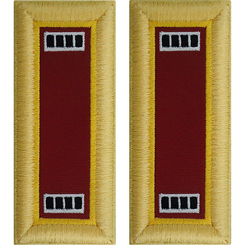 Army Male Shoulder Boards - Transportation Rank 11216DBR