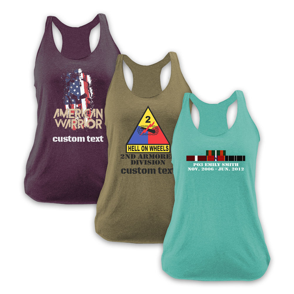 Custom Women's Racerback Tank Swag Blank