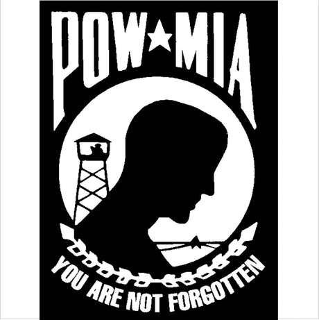 The POW MIA flag.