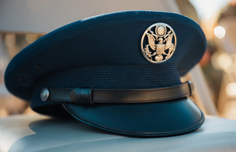 An Air Force blues hat.