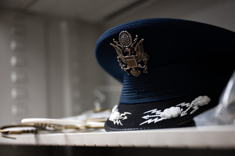 An Air Force officer's cover.