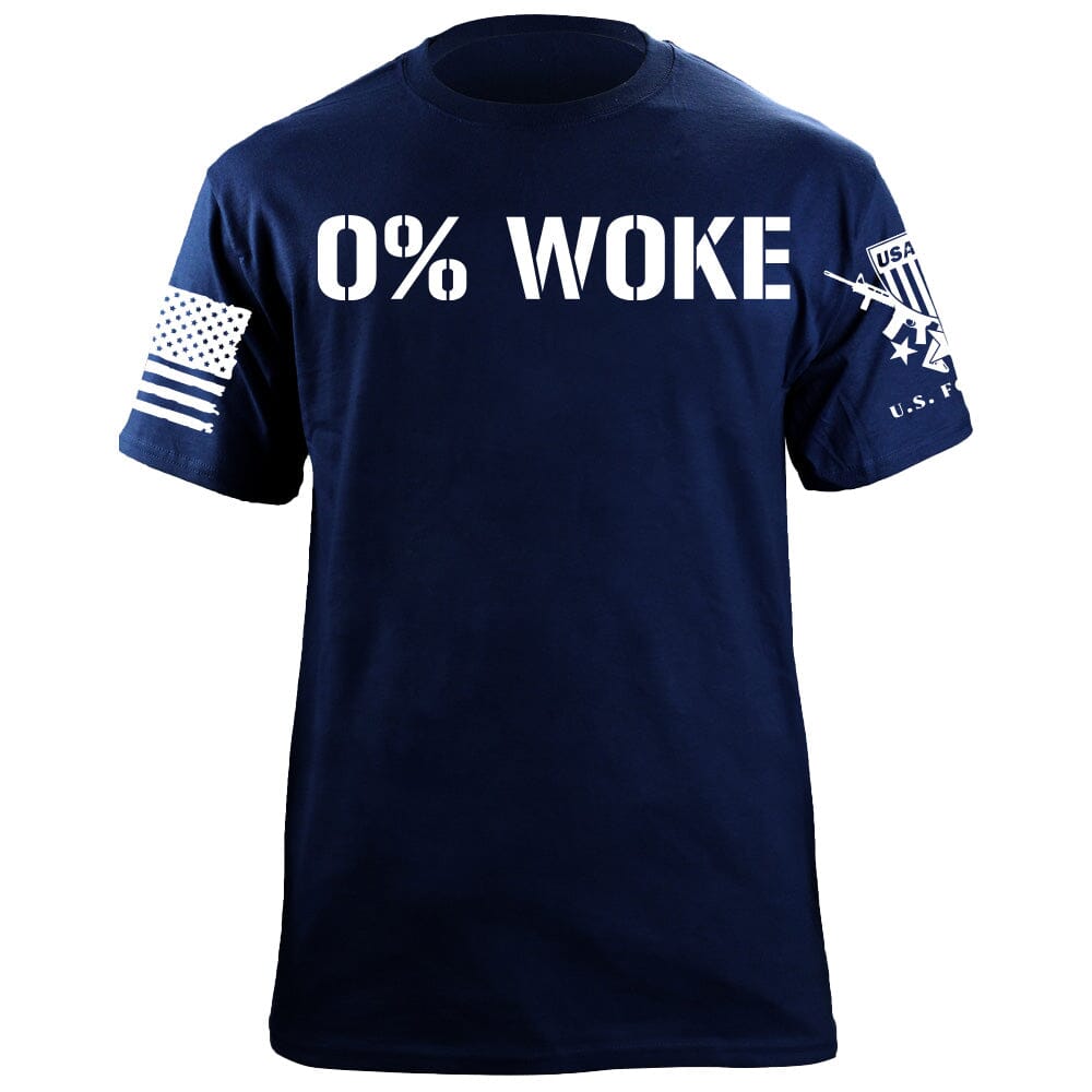 0% Woke T-Shirt Shirts 88154-S-NAVY